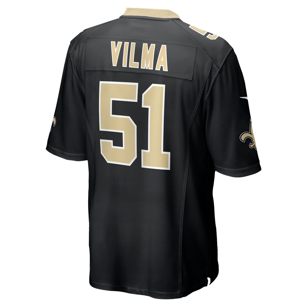 Jonathan Vilma New Orleans Saints Black Game Retired Player Jersey