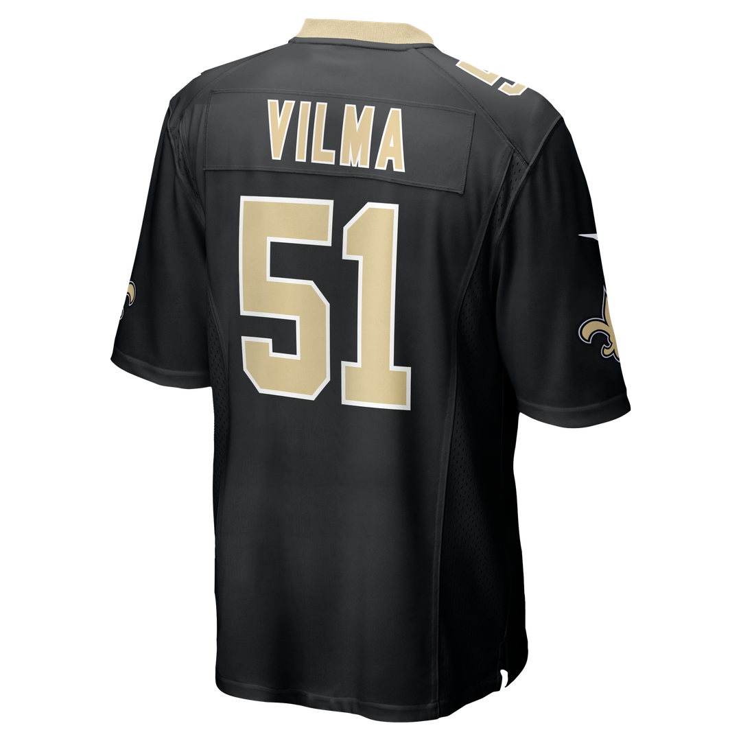 Jonathan Vilma New Orleans Saints Black Game Retired Player Jersey