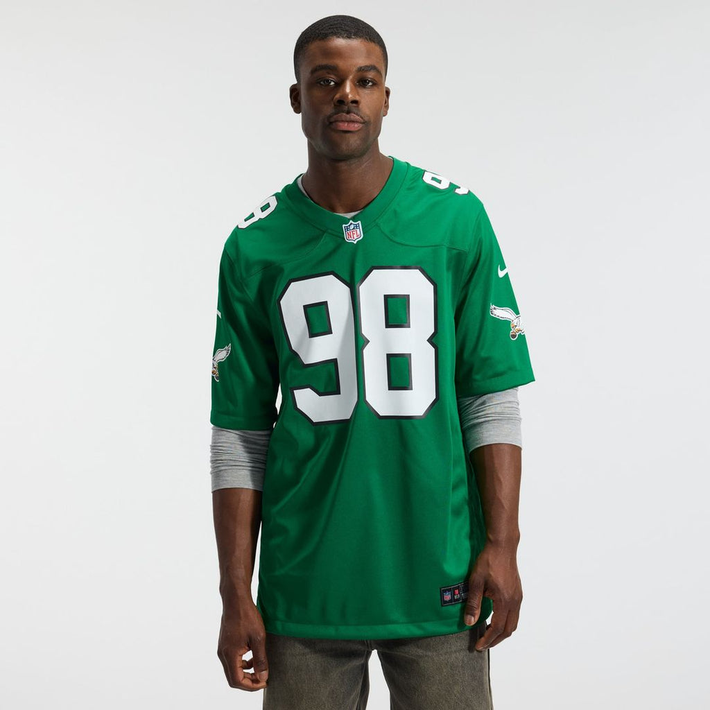 Jalen Carter Philadelphia Eagles Midnight Green Team Game Jersey