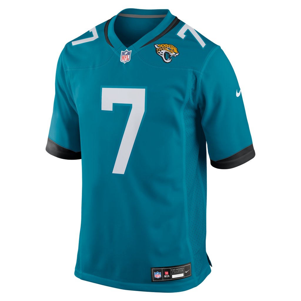 Byron Leftwich Jacksonville Jaguars Teal Retired Player Game Jersey