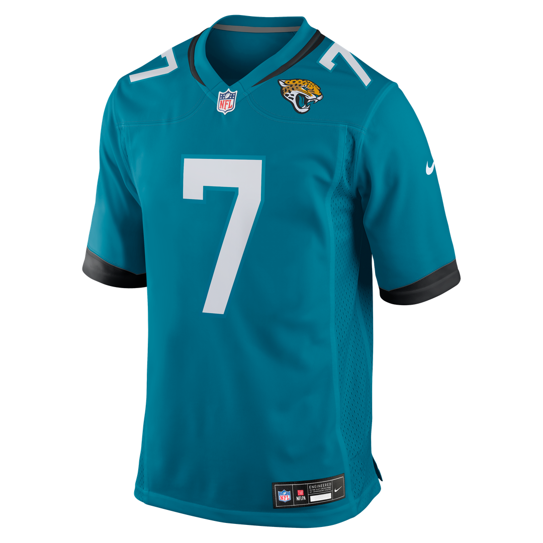Byron Leftwich Jacksonville Jaguars Teal Retired Player Game Jersey