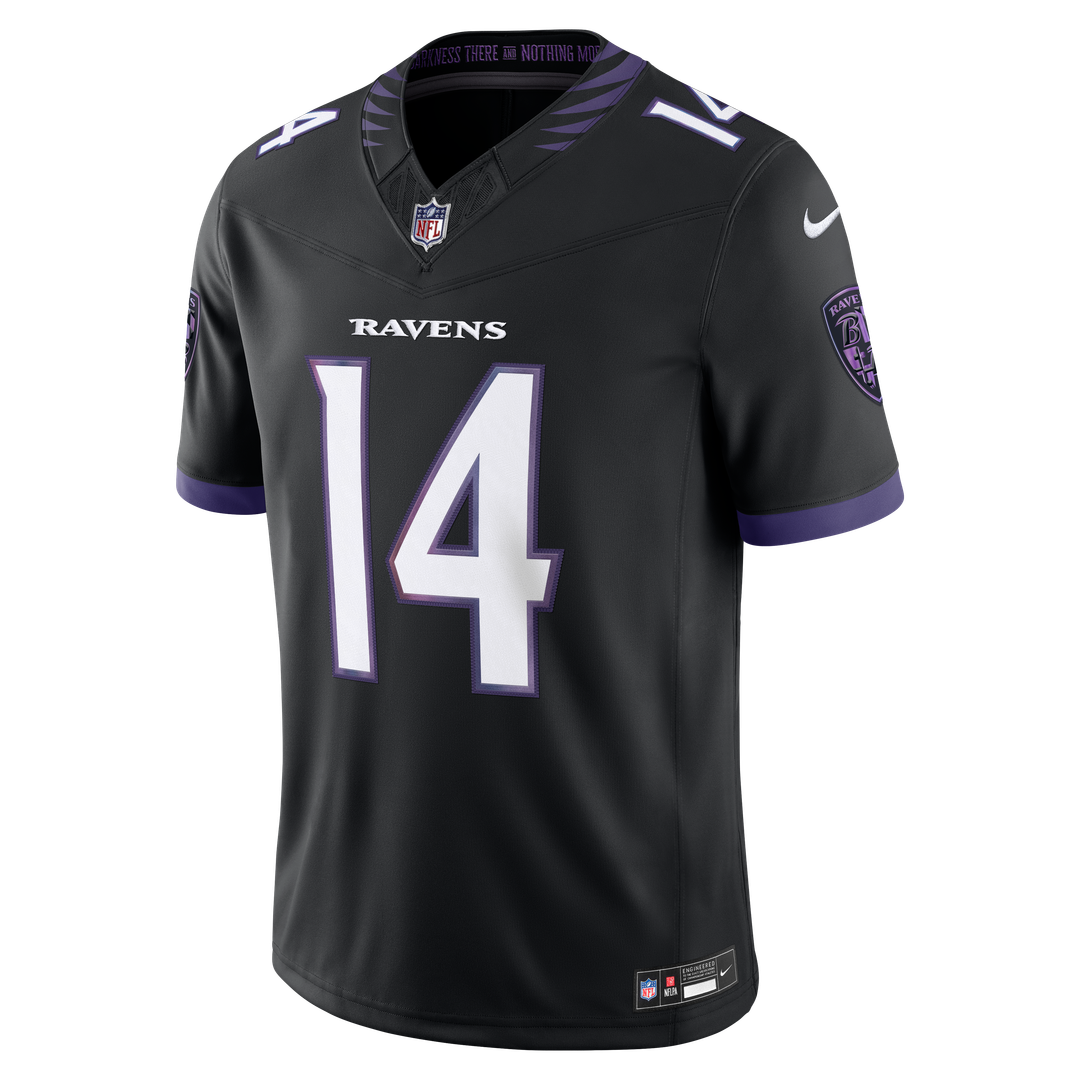 Kyle Hamilton Baltimore Ravens Black Alternate Vapor F.U.S.E. Stitched Limited Jersey