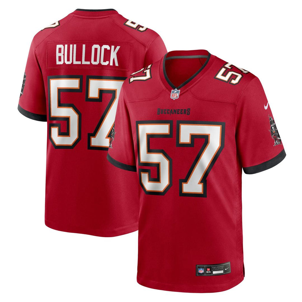 John Bullock Tampa Bay Buccaneers Red Team Game Jersey