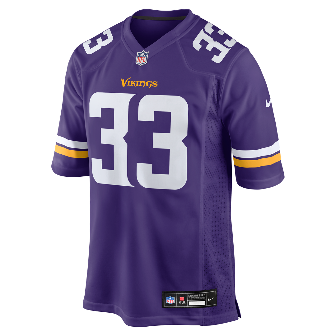 Aaron Jones Minnesota Vikings Purple Game Player Jersey