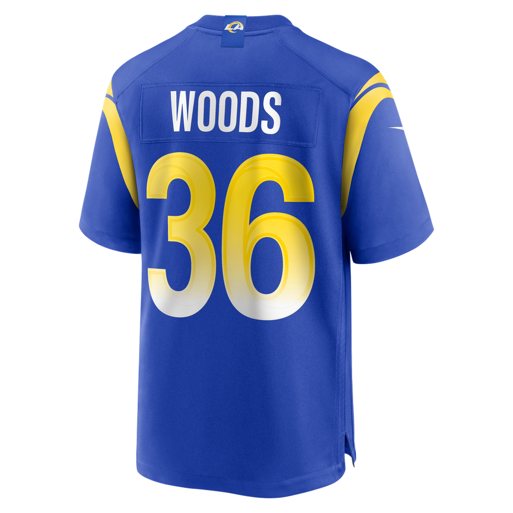 Charles Woods Los Angeles Rams Royal Game Jersey