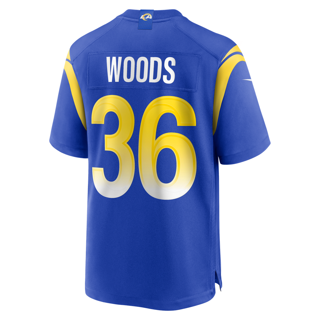 Charles Woods Los Angeles Rams Royal Game Jersey