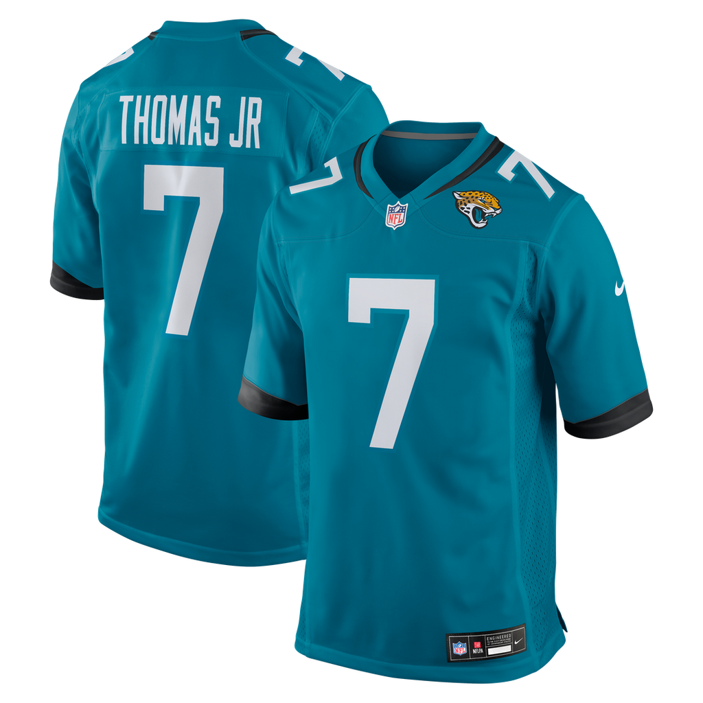 Brian Thomas Jr Jacksonville Jaguars Teal Player Game Jersey