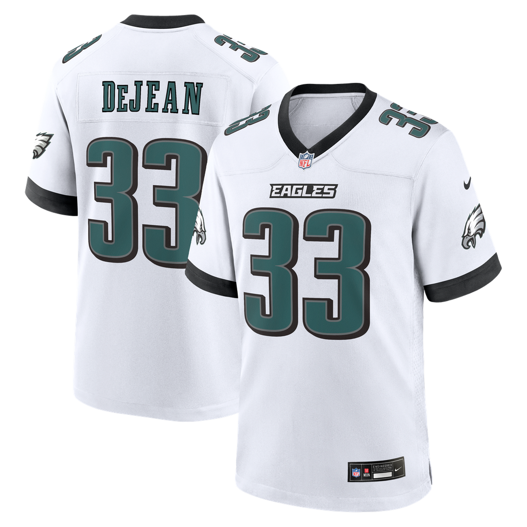 Cooper DeJean Philadelphia Eagles White Game Jersey