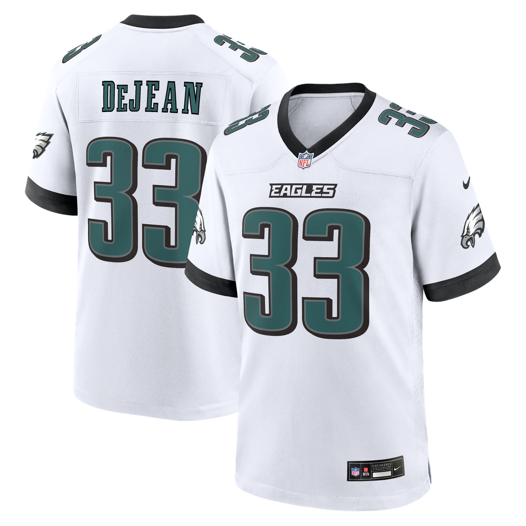 Cooper DeJean Philadelphia Eagles White Game Jersey