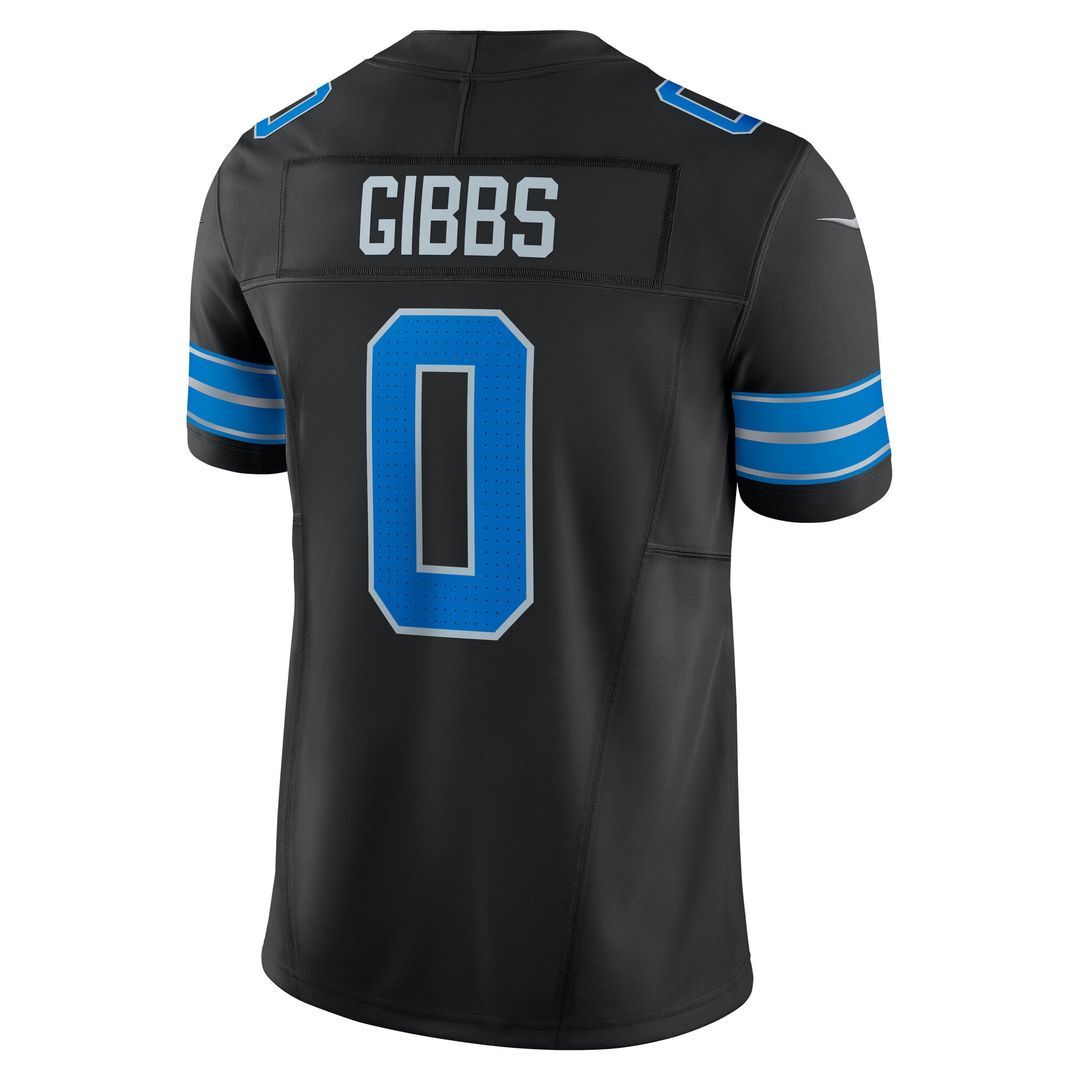 Jahmyr Gibbs Detroit Lions Black 2nd Alternate Vapor F.U.S.E. Limited Jersey