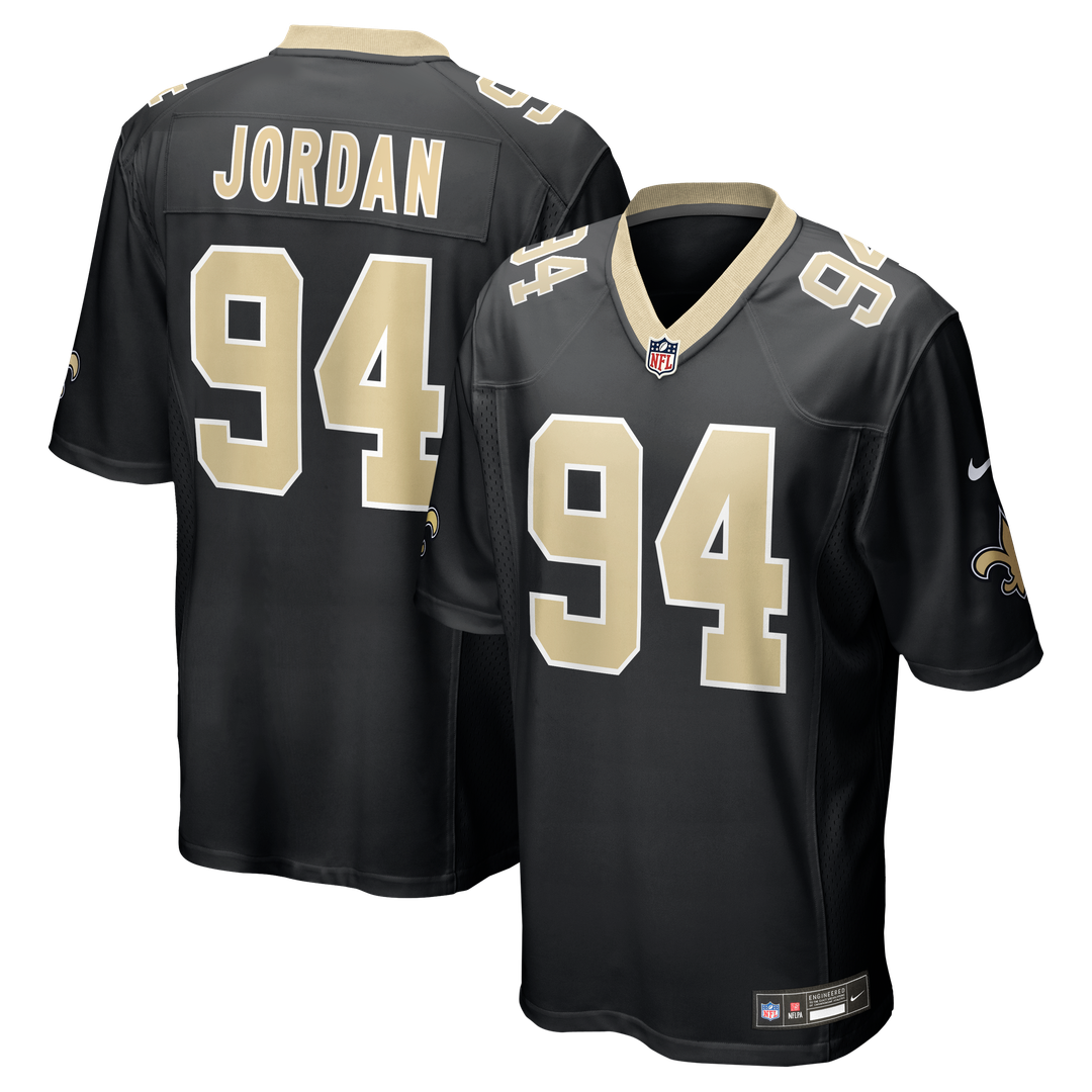 Cameron Jordan New Orleans Saints Black Game Jersey