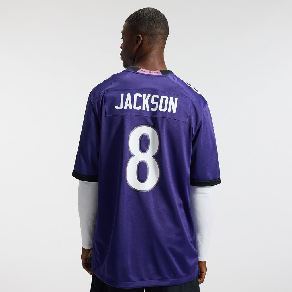 Lamar Jackson Baltimore Ravens Purple Team Game Jersey