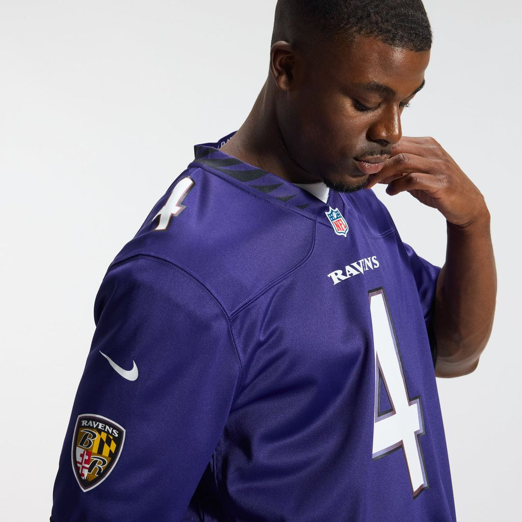 Zay Flowers Baltimore Ravens Purple Team Game Jersey
