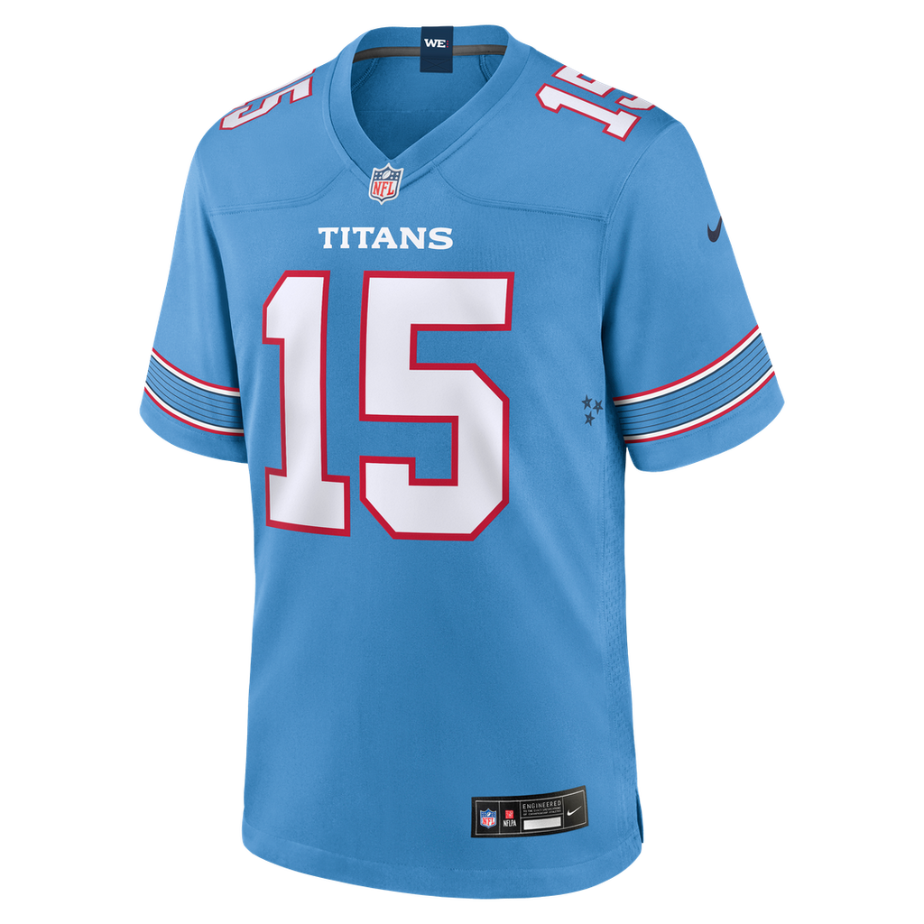 Keldric Faulk Tennessee Titans Light Blue Team Game Jersey