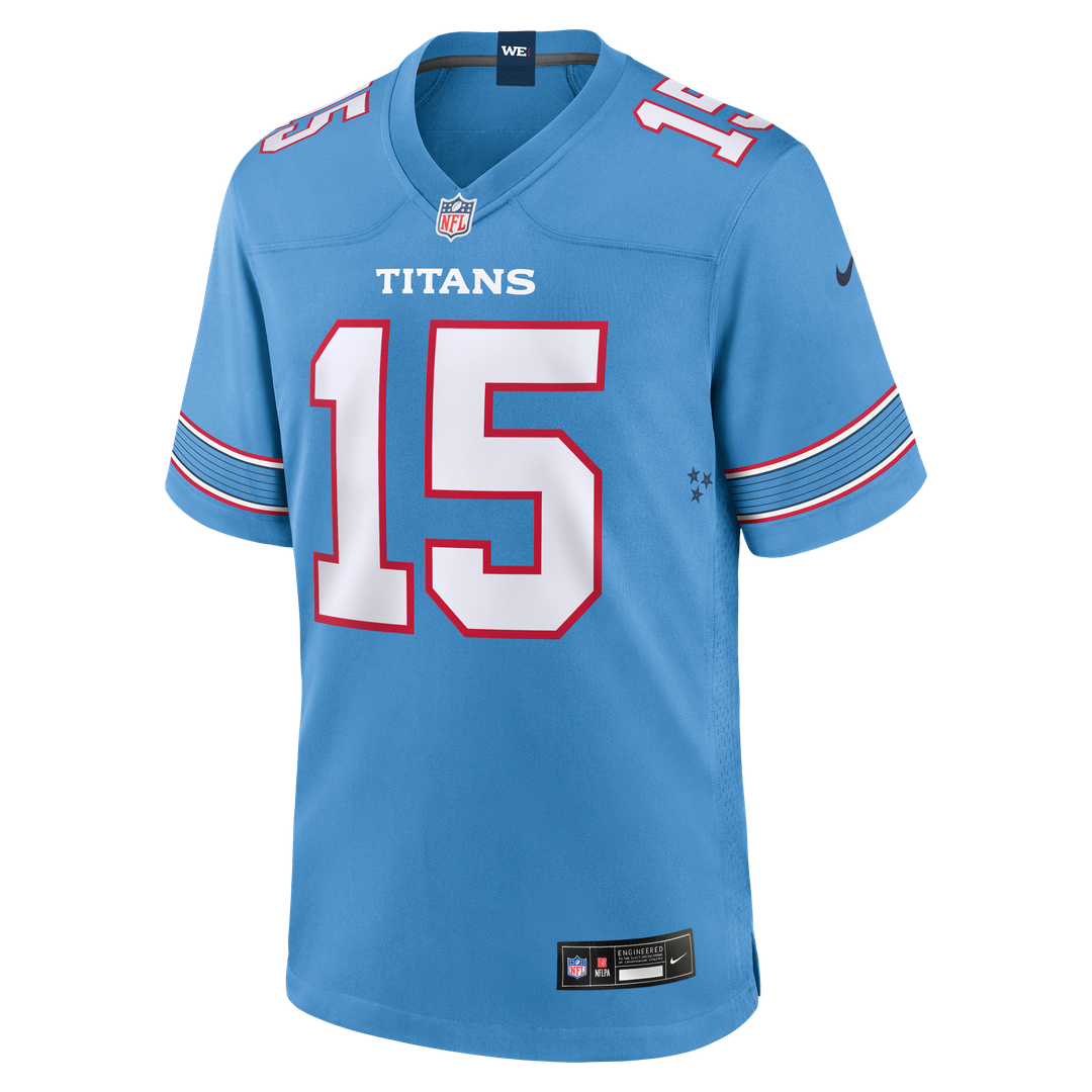 Keldric Faulk Tennessee Titans Light Blue Team Game Jersey