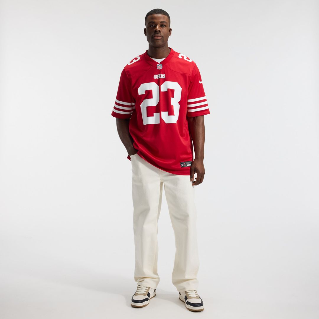 Christian McCaffrey San Francisco 49ers Scarlet Game Player Jersey
