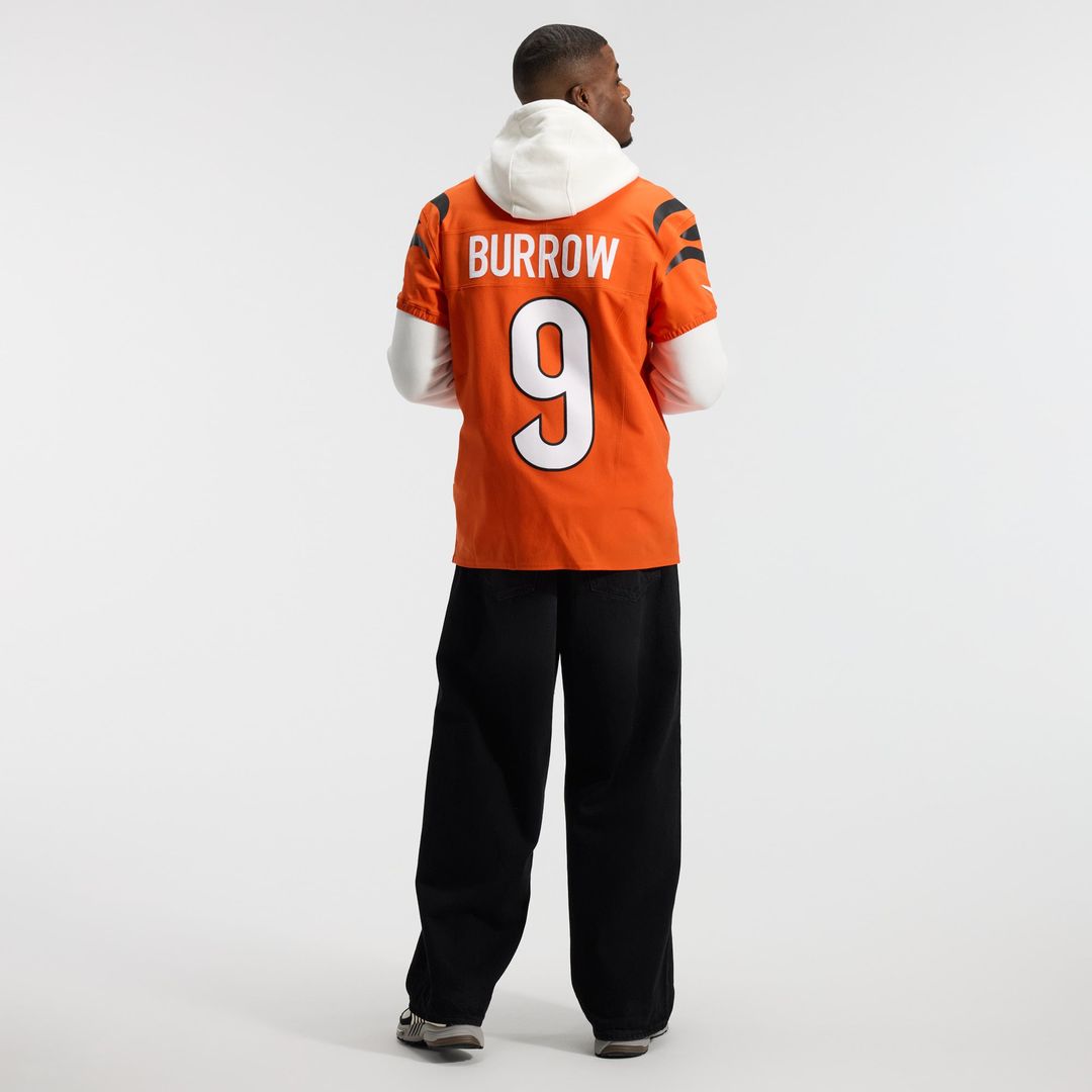 Joe Burrow Cincinnati Bengals Orange Team Vapor F.U.S.E. Elite Jersey