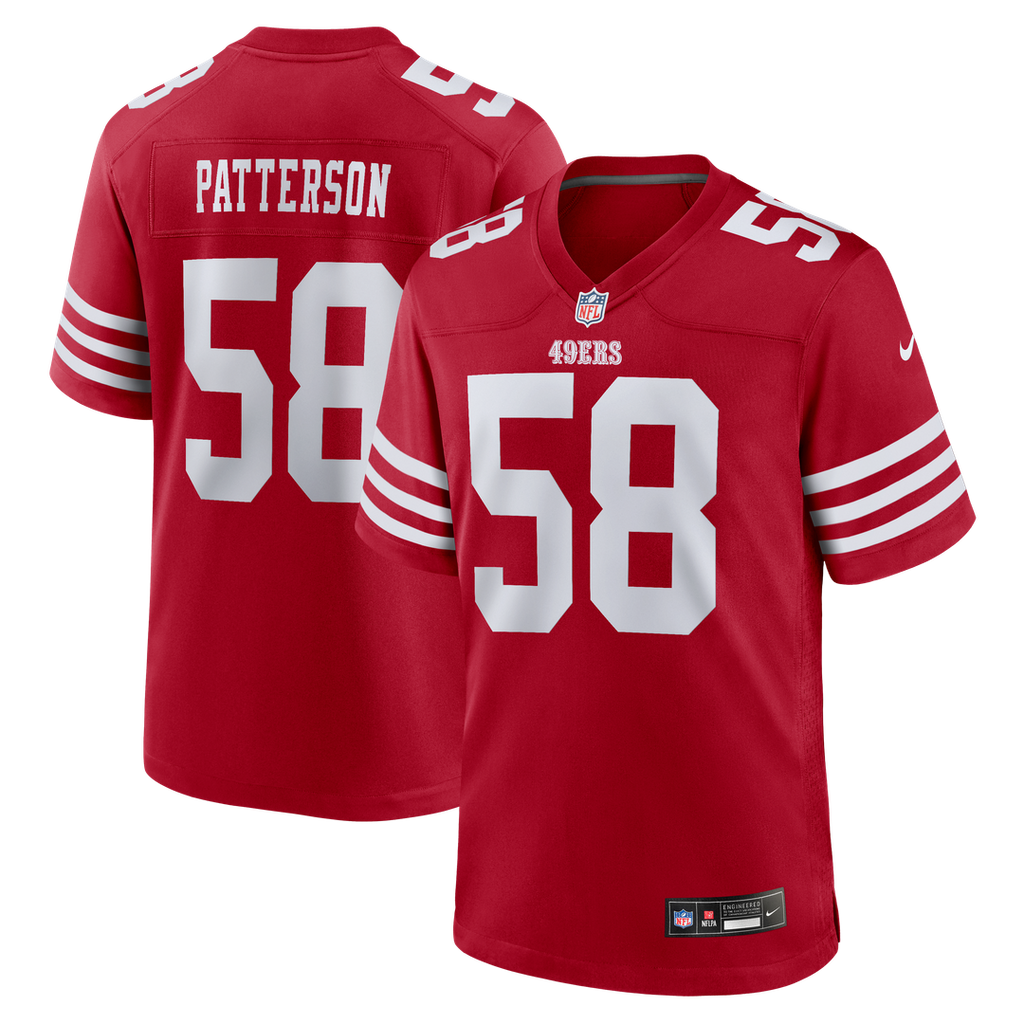 Jarrett Patterson San Francisco 49ers Scarlet Team Game Jersey