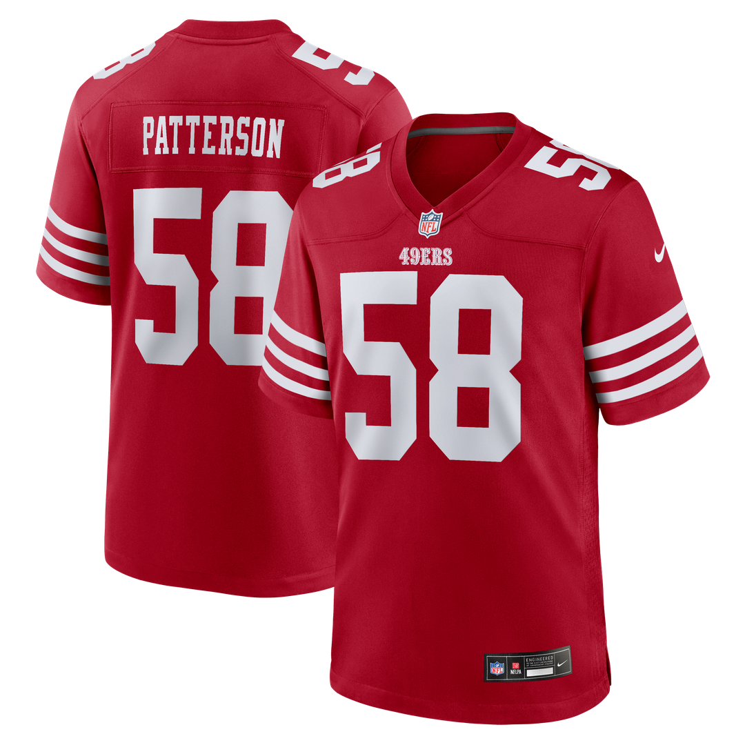 Jarrett Patterson San Francisco 49ers Scarlet Team Game Jersey