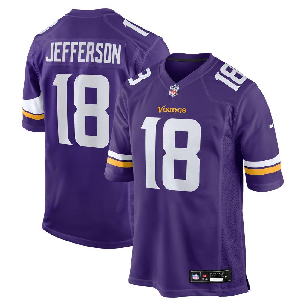 Justin Jefferson Minnesota Vikings Purple Game Jersey