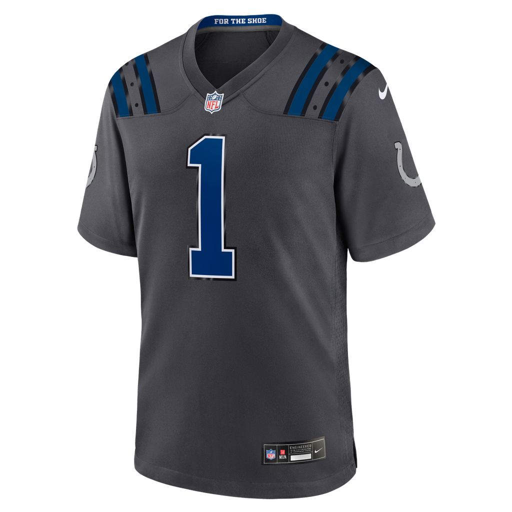 Ahmad Sauce Gardner Indianapolis Colts Anthracite 2026 Rivalries Collection Game Jersey