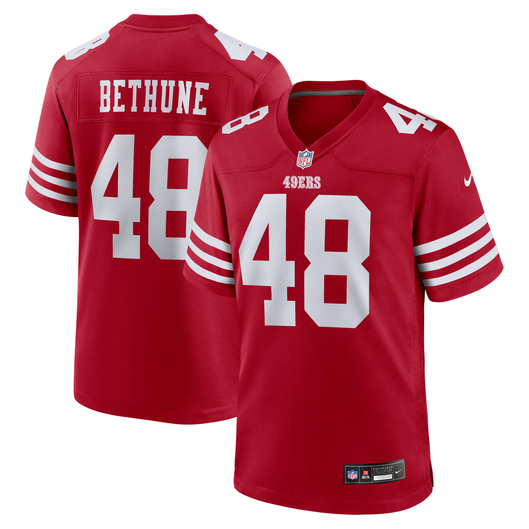 Tatum Bethune San Francisco 49ers Scarlet Game Jersey