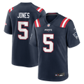Dre'Mont Jones New England Patriots Navy Team Game Jersey