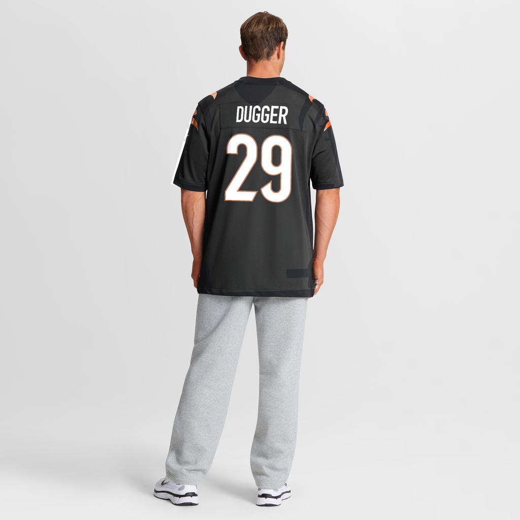 Kyle Dugger Cincinnati Bengals Black Team Game Jersey