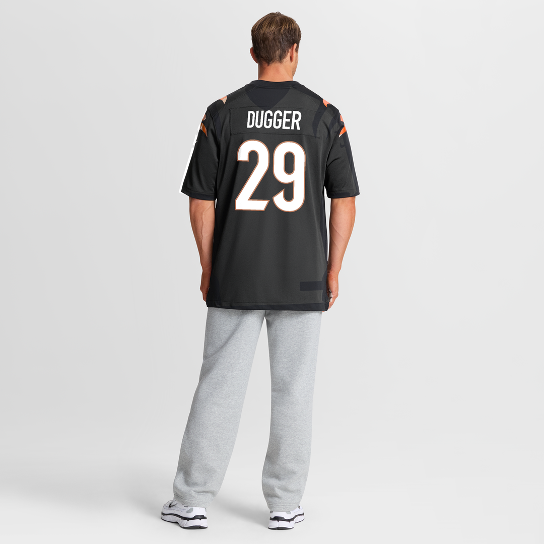 Kyle Dugger Cincinnati Bengals Black Team Game Jersey