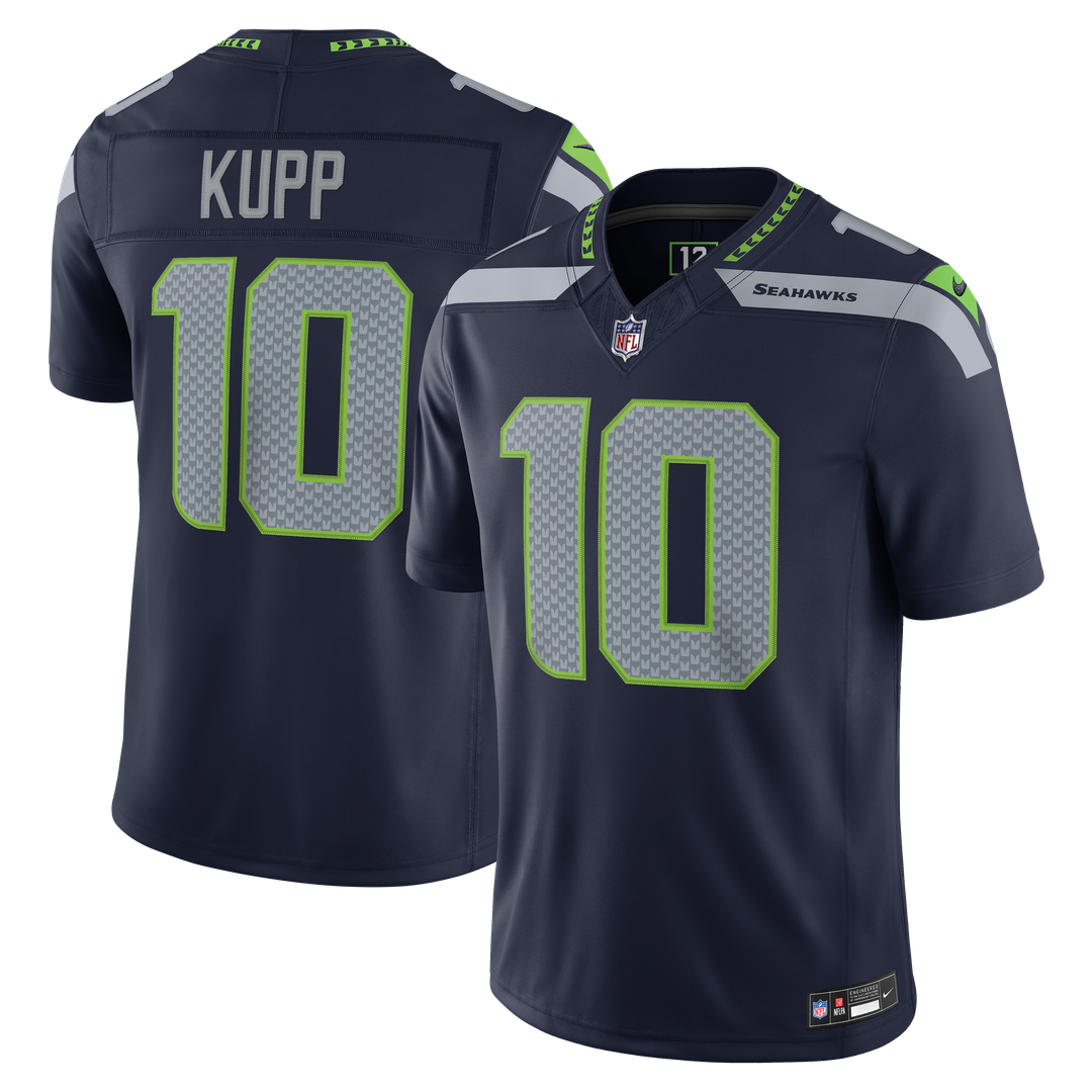 Cooper Kupp Seattle Seahawks College Navy Team Vapor F.U.S.E. Stitched Limited Jersey