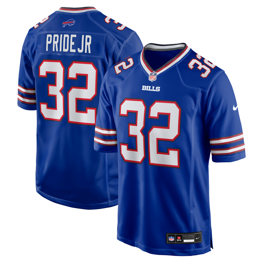 Toriano Pride Jr. Buffalo Bills Royal Team Game Jersey