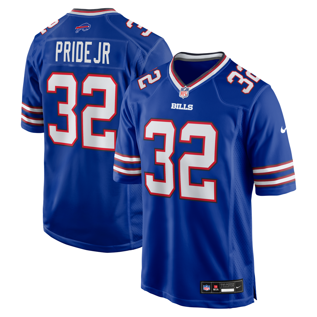 Toriano Pride Jr. Buffalo Bills Royal Team Game Jersey