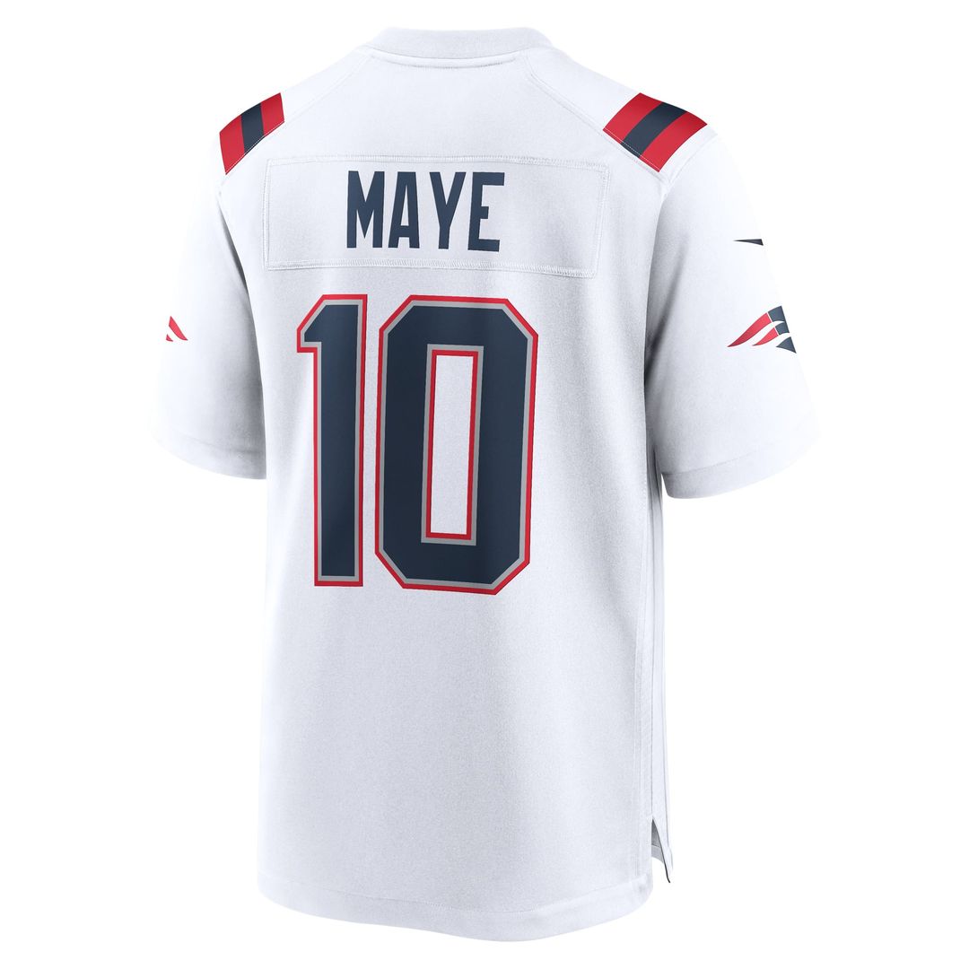 Drake Maye New England Patriots Navy Player Game Jersey