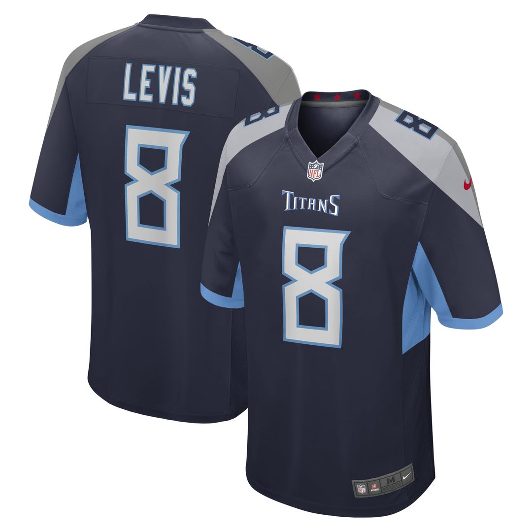 Will Levis Tennessee Titans Navy Game Jersey