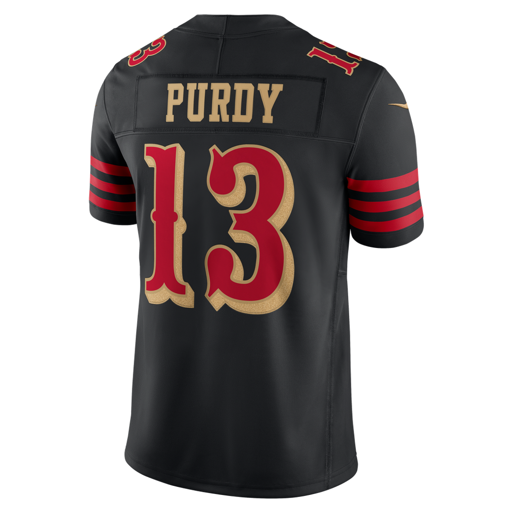 Brock Purdy San Francisco 49ers Black Rivalries Collection Stitched Limited Jersey