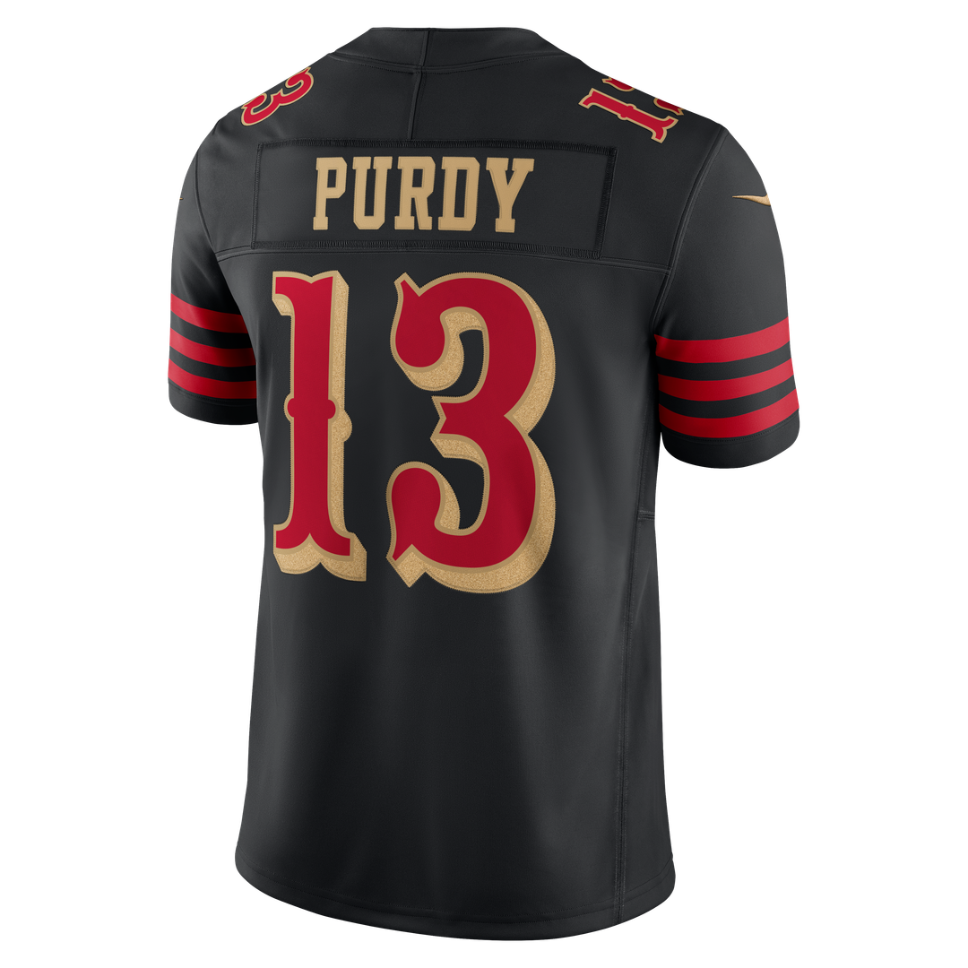 Brock Purdy San Francisco 49ers Black Rivalries Collection Stitched Limited Jersey
