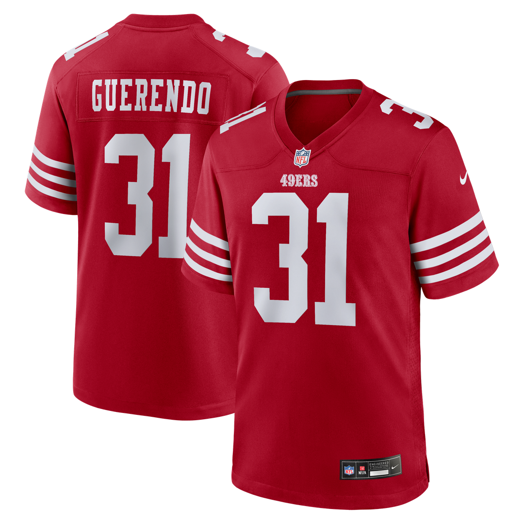Isaac Guerendo San Francisco 49ers Scarlet Game Jersey