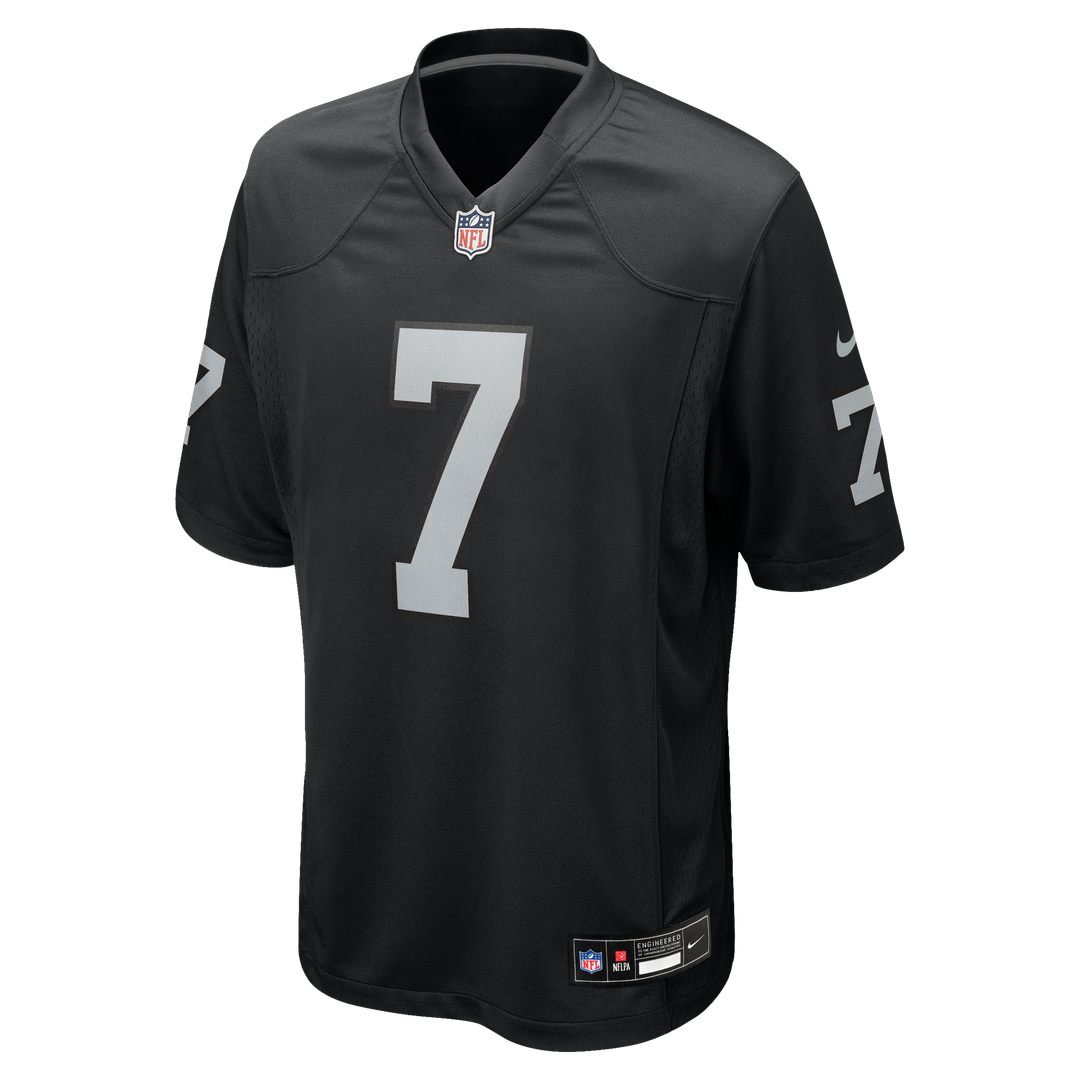 Quay Walker Las Vegas Raiders Black Team Game Jersey