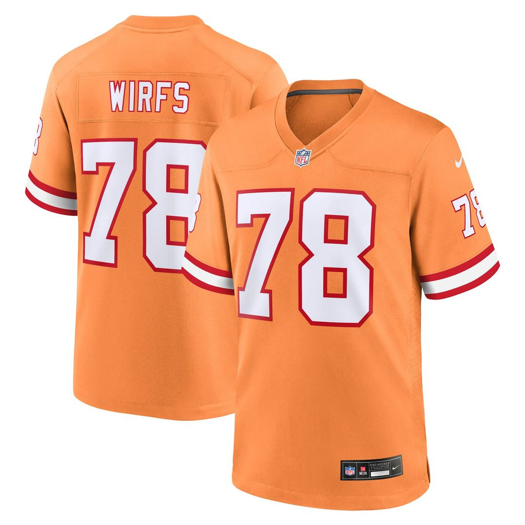 Tristan Wirfs Tampa Bay Buccaneers Orange Alternate Game Jersey