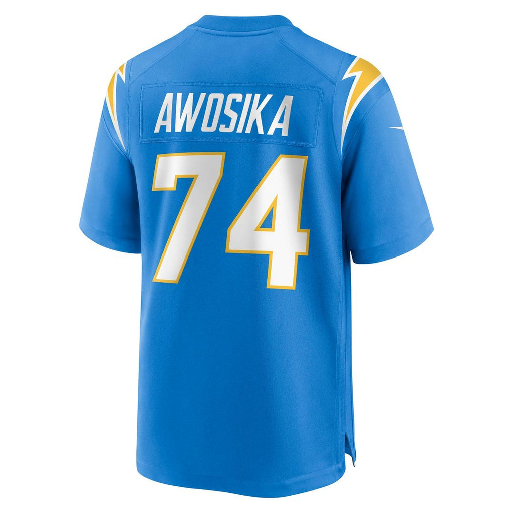 Kayode Awosika Los Angeles Chargers Powder Blue Team Game Jersey