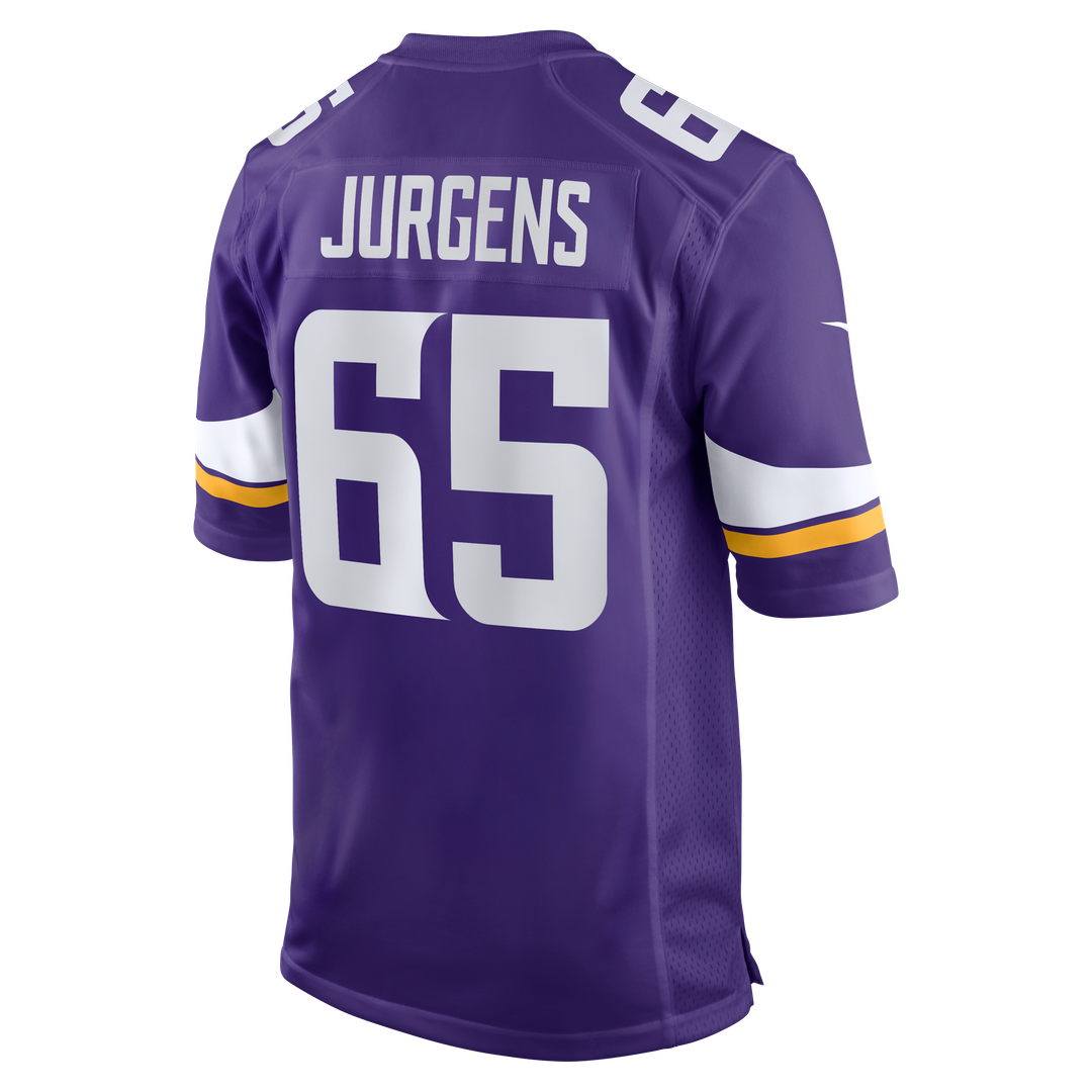 Michael Jurgens Minnesota Vikings Purple Game Jersey