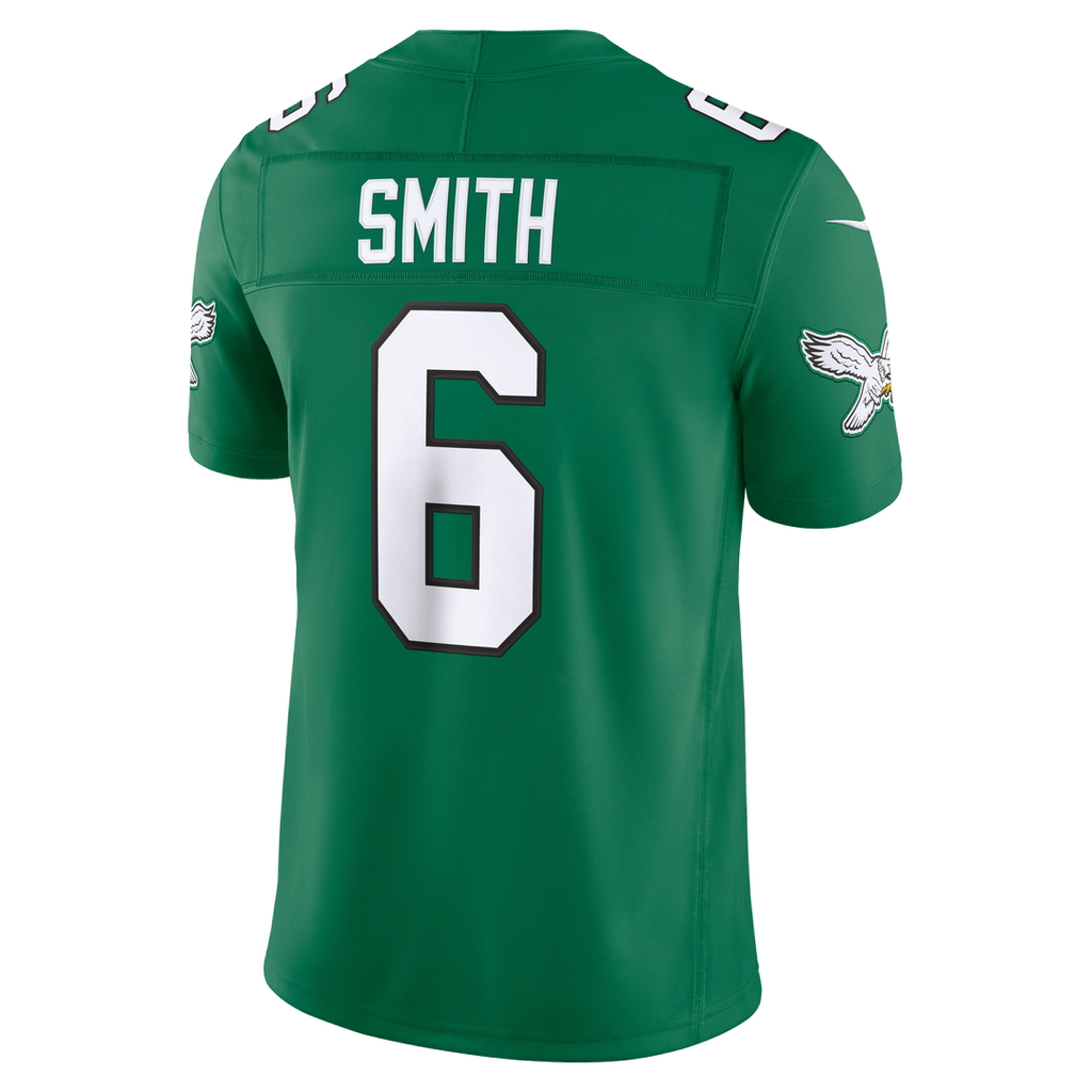 DeVonta Smith Philadelphia Eagles Kelly Green Alternate Vapor F.U.S.E. Stitched Limited Jersey