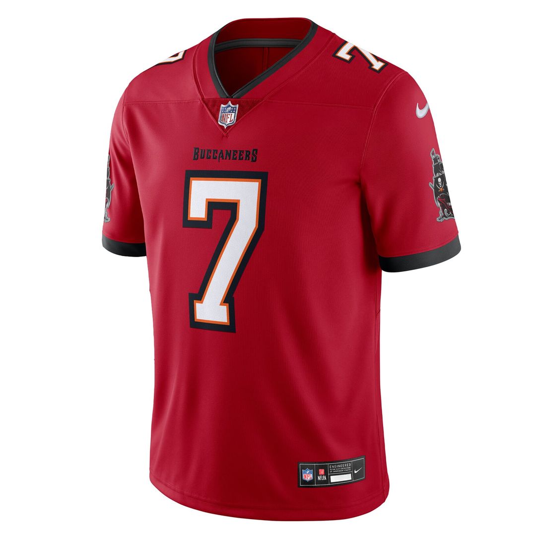 Bucky Irving Tampa Bay Buccaneers Red Vapor Untouchable Stitched Limited Jersey