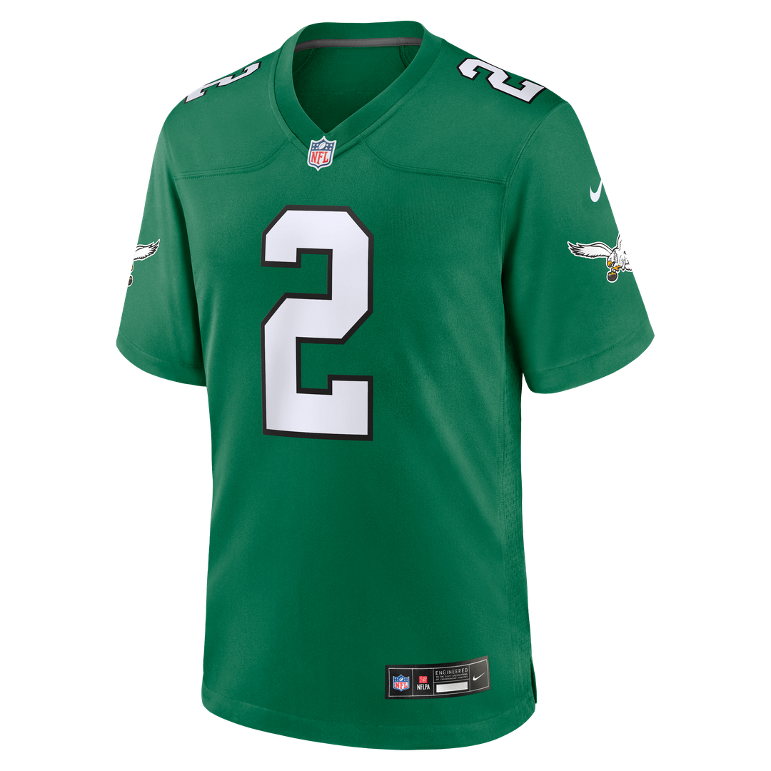 Tariq Woolen Philadelphia Eagles Midnight Green Team Game Jersey
