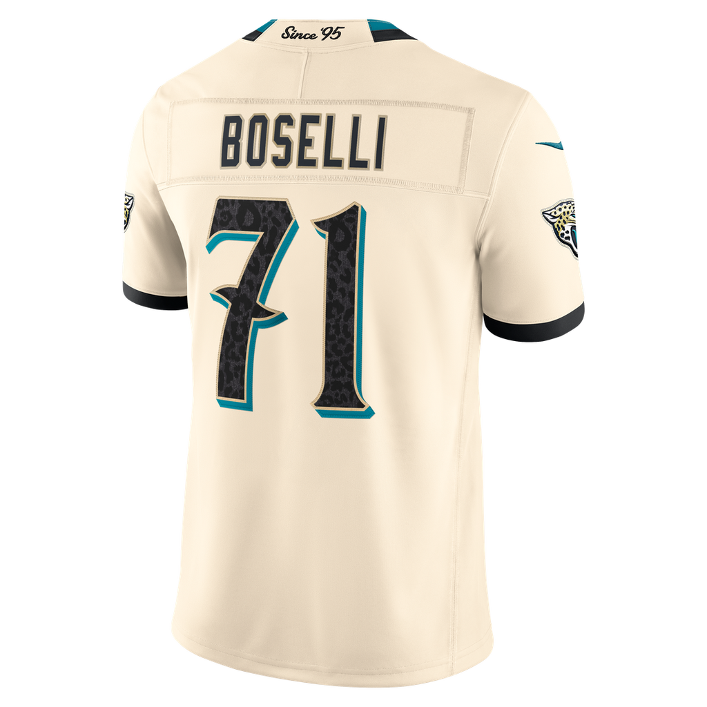 Tony Boselli Jacksonville Jaguars Natural 2026 Rivalries Collection Stitched Limited Jersey