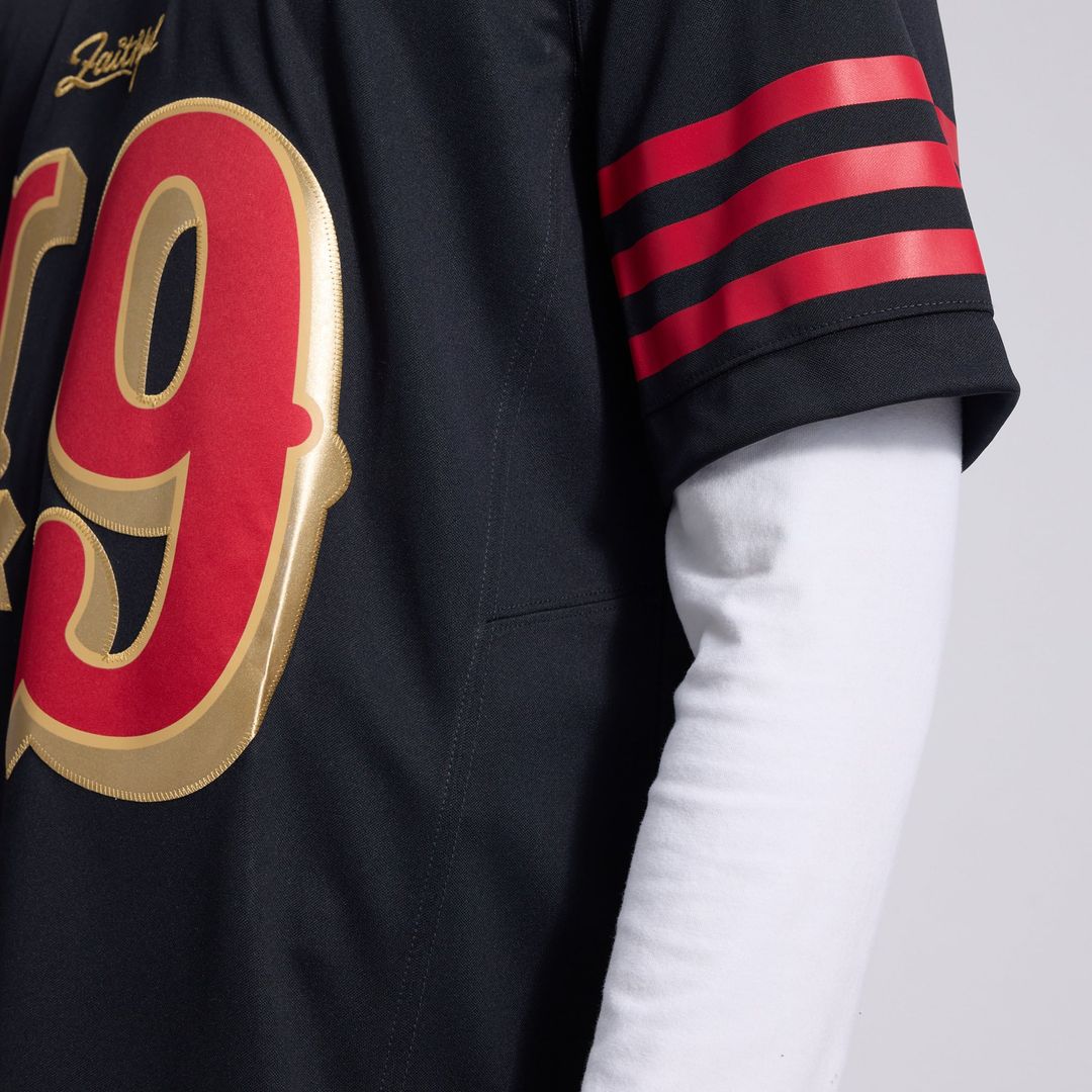 The Faithful San Francisco 49ers Black Rivalries Collection Stitched Limited Jersey