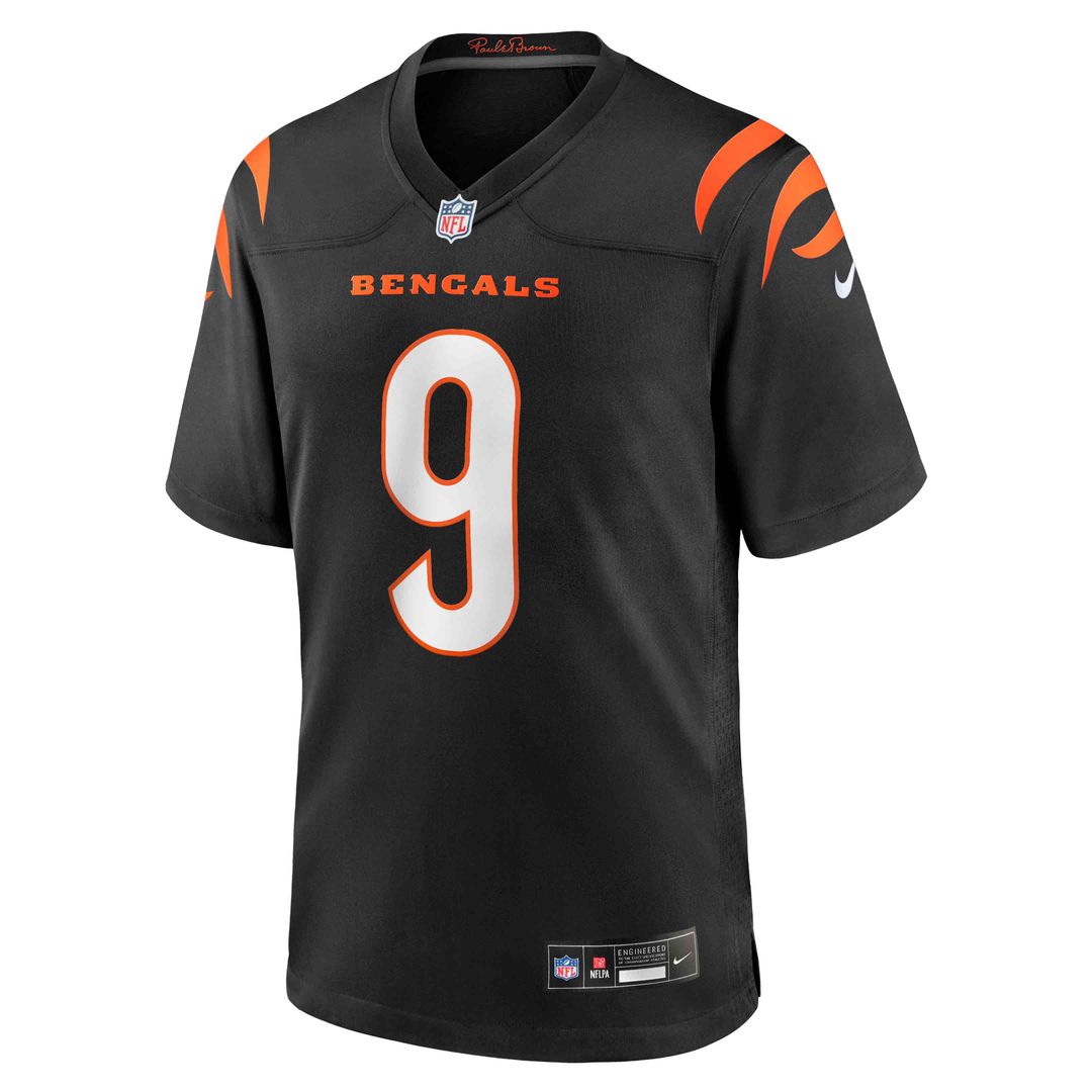 Joe Burrow Cincinnati Bengals Black Player Game Jersey