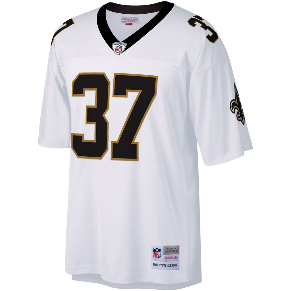 Steve Gleason New Orleans Saints White Big & Tall 2006 Retired Player Replica Jersey