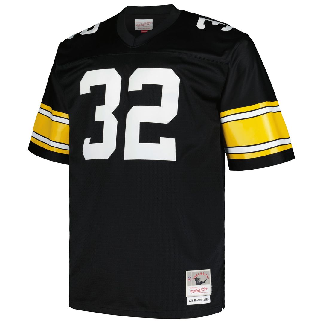 Franco Harris Pittsburgh Steelers Black Big & Tall 1976 Legacy Retired Player Jersey