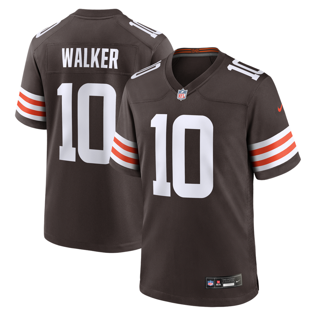 Phillip Walker Cleveland Browns Brown Team Game Jersey